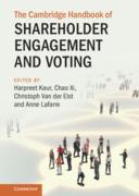 Cover of The Cambridge Handbook of Shareholder Engagement and Voting