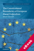Cover of The Constitutional Boundaries of European Fiscal Federalism (eBook)