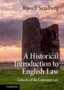 Cover of A Historical Introduction to English Law: Genesis of the Common Law