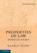 Cover of Properties of Law: Modern Law and After