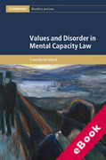 Cover of Values and Disorder in Mental Capacity Law (eBook)