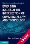 Cover of The Cambridge Handbook of Emerging Issues at the Intersection of Commercial Law and Technology (eBook)