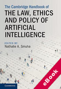 Cover of The Cambridge Handbook on the Law, Ethics and Policy of Artificial Intelligence (eBook)