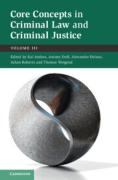 Cover of Core Concepts in Criminal Law and Criminal Justice, Volume III