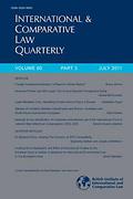 Cover of International and Comparative Law Quarterly: Print Only