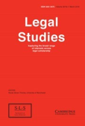 Cover of Legal Studies: The Journal of the Society of Legal Scholars - Print + Online