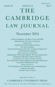 Cover of The Cambridge Law Journal: Online Only