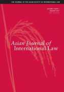 Cover of Asian Journal of International Law: Print + Online