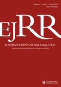 Cover of European Journal of Risk Regulation: Print + Online