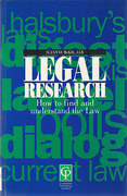 Cover of Legal Research: How to Find and Understand the Law