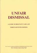 Cover of Unfair Dismissal: A Guide to the Relevant Case Law