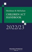Cover of Hershman and McFarlane: Children Act Handbook 2022-23