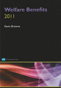 Cover of College of Law LPC: Welfare Benefits 2011