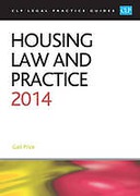 Cover of CLP Legal Practice Guides: Housing Law and Practice 2014