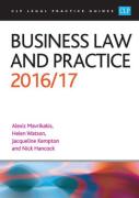 Cover of CLP Legal Practice Guides: Business Law and Practice 2016/17