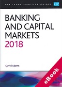 Cover of CLP Legal Practice Guides: Banking and Capital Markets 2018 (eBook)