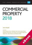 Cover of CLP Legal Practice Guides: Commercial Property 2018 (eBook)