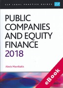 Cover of CLP Legal Practice Guides: Public Companies and Equity Finance 2018 (eBook)