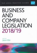 Cover of CLP Legal Practice Guides: Business and Company Legislation 2018/19