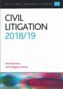 Cover of CLP Legal Practice Guides: Civil Litigation 2018/2019