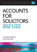 Cover of CLP Legal Practice Guides: Accounts for Solicitors 2021/22