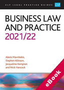 Cover of CLP Legal Practice Guides: Business Law and Practice 2021/22 (eBook)