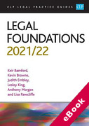 Cover of CLP Legal Practice Guides: Legal Foundations 2021/22 (eBook)