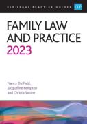 Cover of CLP Legal Practice Guides: Family Law and Practice 2023