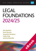 Cover of CLP Legal Practice Guides: Legal Foundations 2024-25 (eBook)