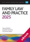 Cover of CLP Legal Practice Guides: Family Law and Practice 2025 (eBook)