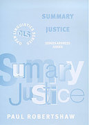 Cover of Summary Justice: Judges Address Juries 