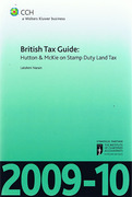 Cover of CCH British Tax Guide: Hutton & McKie on Stamp Duty Land Tax 2009-10