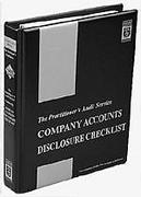 Cover of Company Accounts Disclosure Checklist Looseleaf