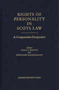 Cover of Rights of Personality in Scots Law: A Comparative Perspective
