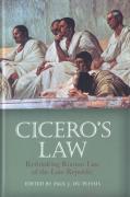 Cover of Cicero's Law: Rethinking Roman Law of the Late Republic