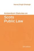 Cover of Avizandum Statutes on Scots Public Law