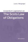 Cover of Avizandum Legislation on the Scots Law of Obligations