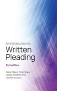 Cover of An Introduction to Written Pleading