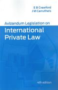 Cover of Avizandum Legislation on International Private Law