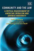 Cover of Community and the Law: A Critical Reassessment of American Liberalism and Japanese Modernity