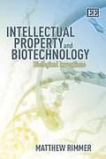 Cover of Intellectual Property And Biotechnology: Biological Inventions