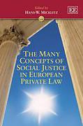 Cover of The Many Concepts of Social Justice in European Private Law