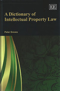 Cover of A Dictionary of Intellectual Property Law