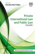 Cover of Private International Law and Public law