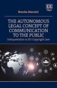 Cover of The Autonomous Legal Concept of Communication to the Public: Interpretation in EU Copyright Law