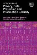 Cover of Dictionary of Privacy, Data Protection and Information Security