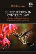 Cover of Consideration in Contract Law: Historic and Contemporary Principles and Perspectives