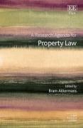 Cover of A Research Agenda for Property Law