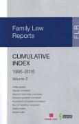 Cover of Family Law Reports: Cumulative Index