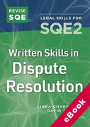 Cover of Revise SQE2: Written Skills in Dispute Resolution (eBook)